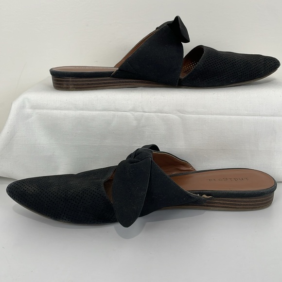 Indigo Black Mules with Bow Detail - Picture 4 of 7
